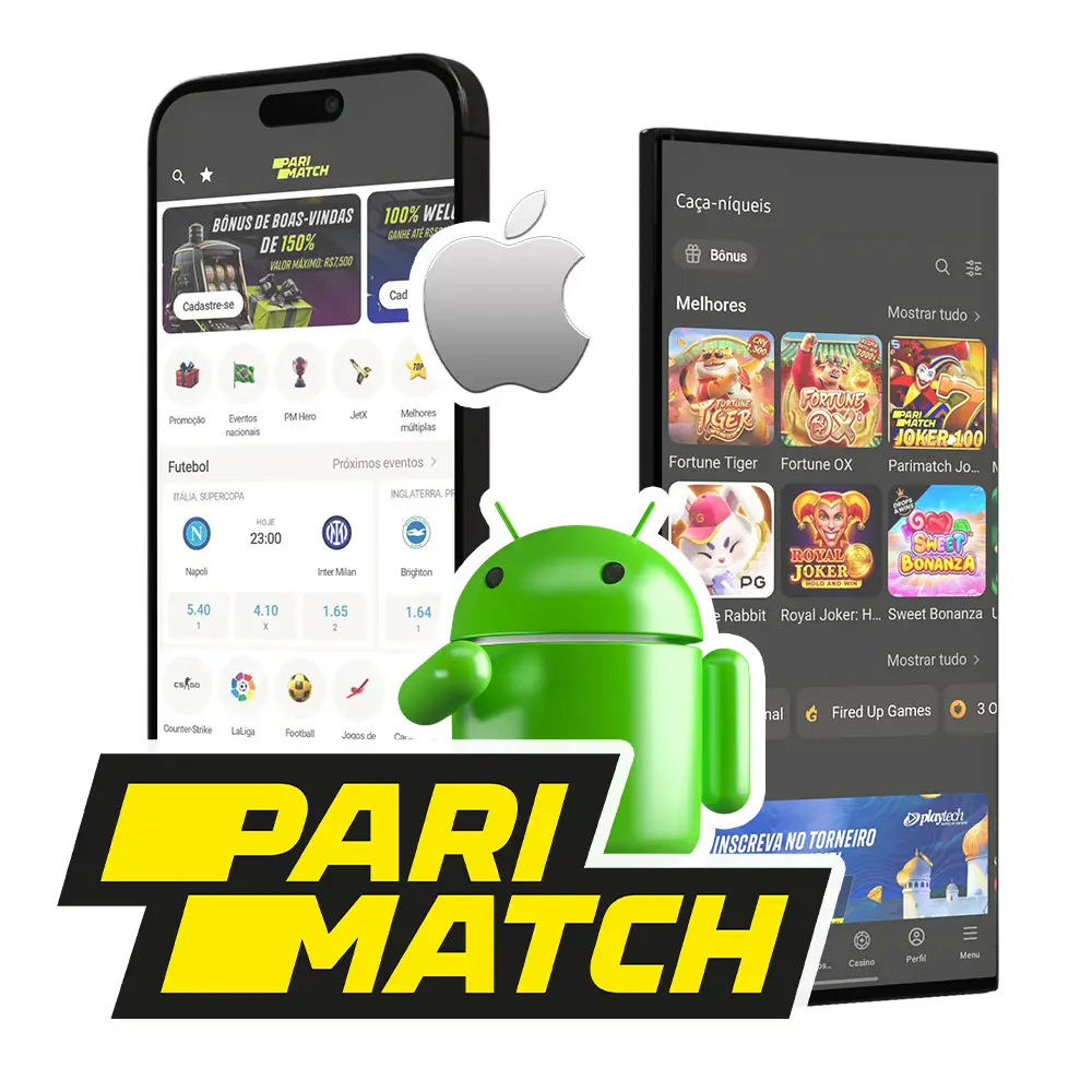 Baixe o aplicativo Parimatch e jogue em qualquer lugar.
