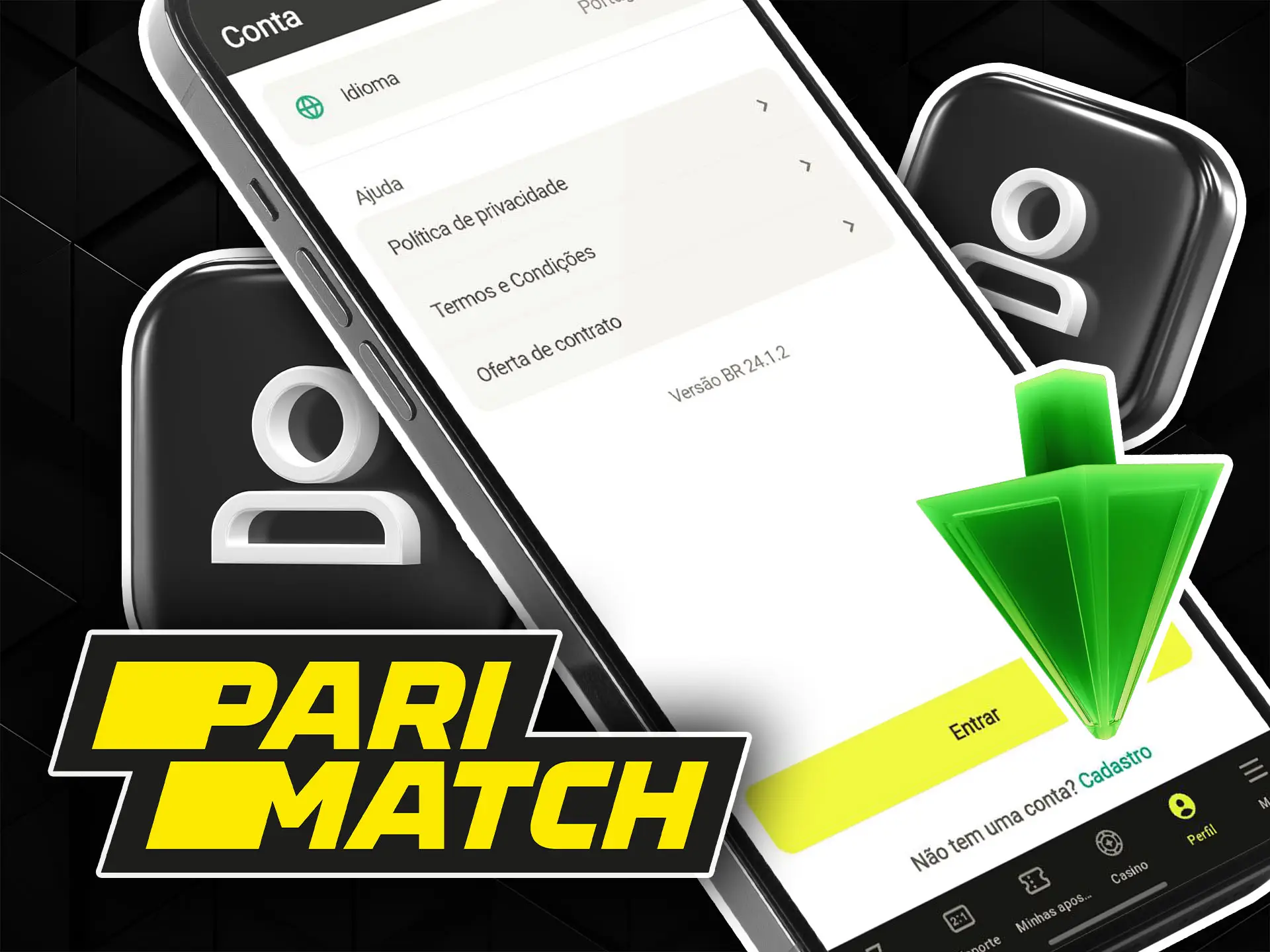 Acesse o aplicativo móvel Parimatch para o Brasil.