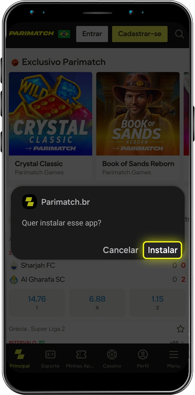 Concordar com a instalação completa.