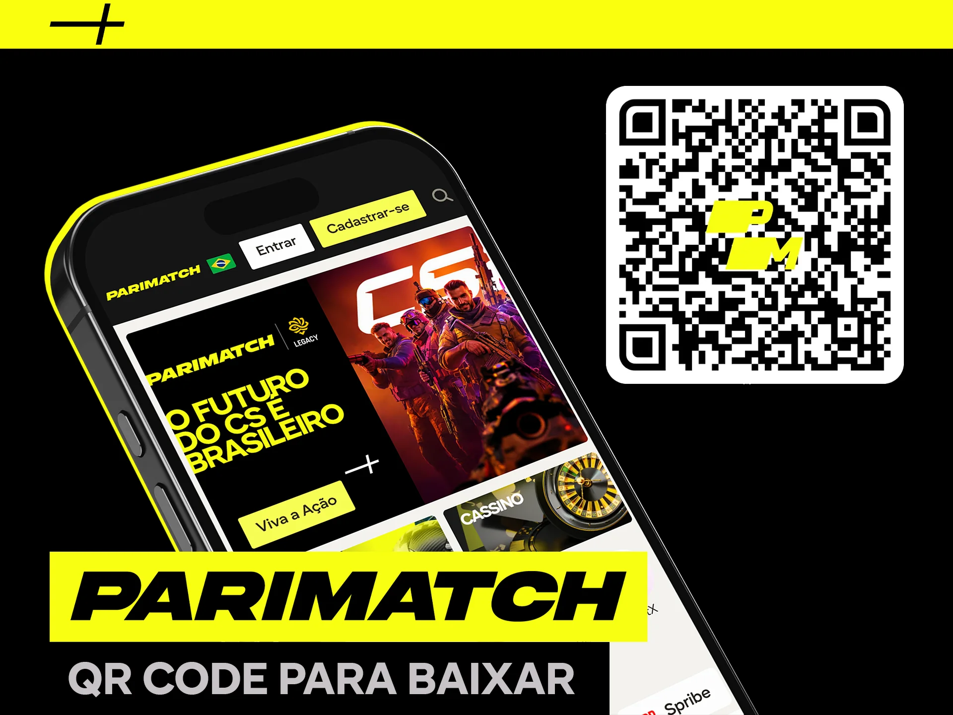 Escaneie o QR Code Parimatch y jogue já.