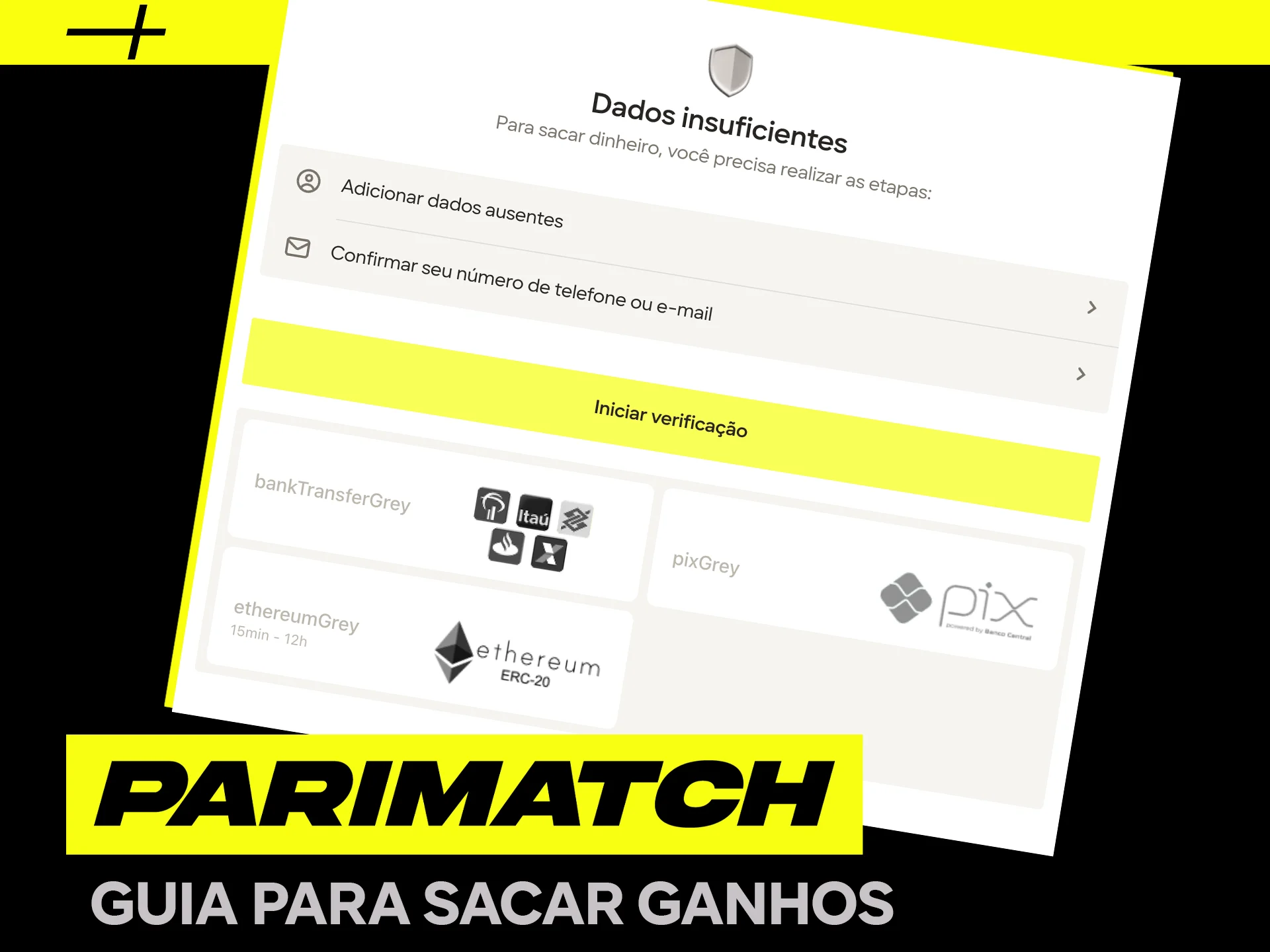 Retirada de fundos para Parimatch para o Brasil.