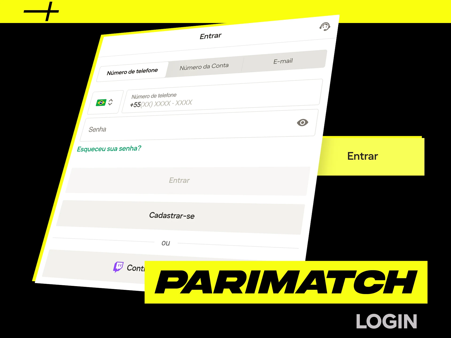 Como fazer login no seu perfil Parimatch para o Brasil.