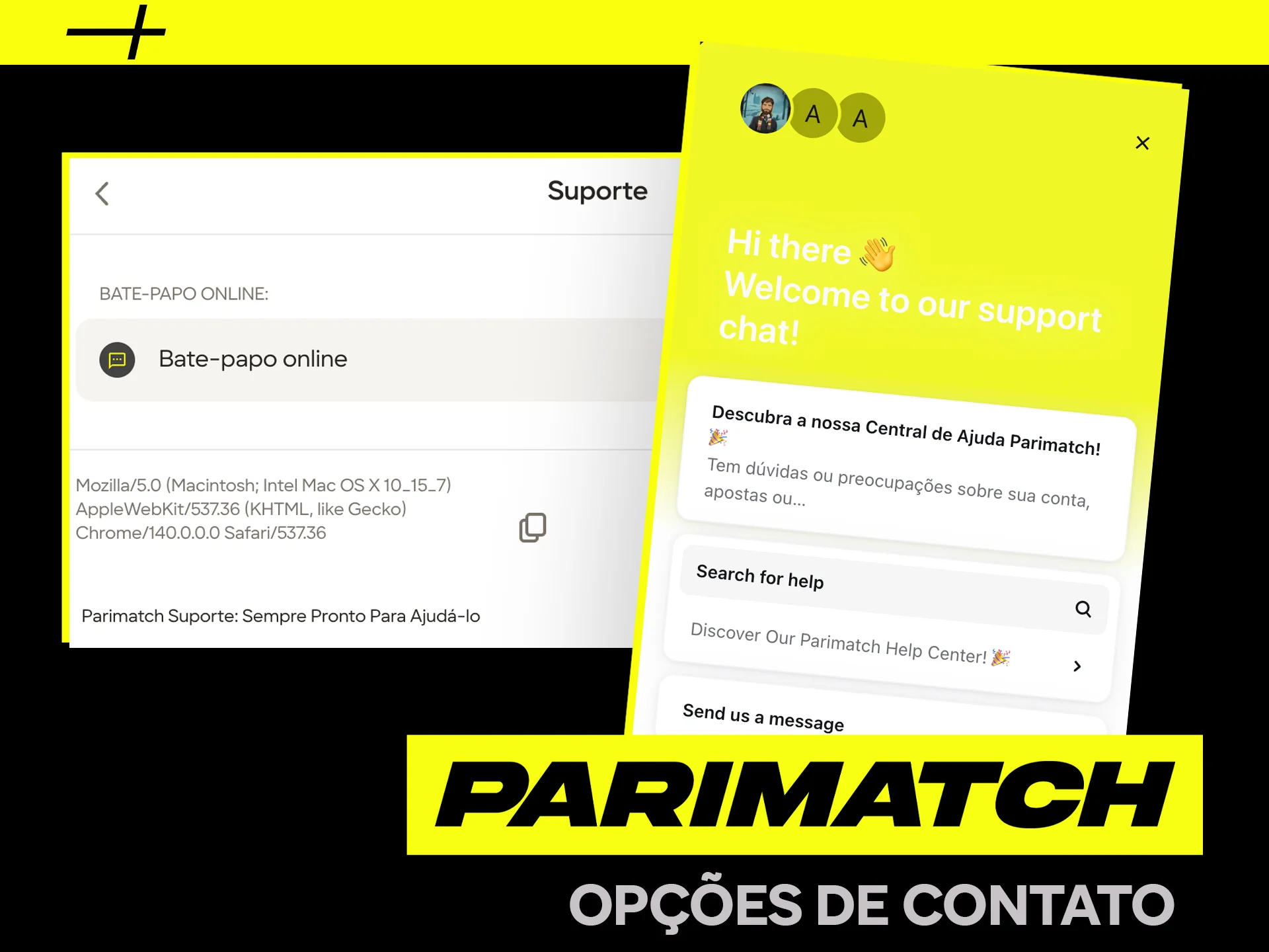 Soporte rápido y conveniente para los jugadores en Parimatch.