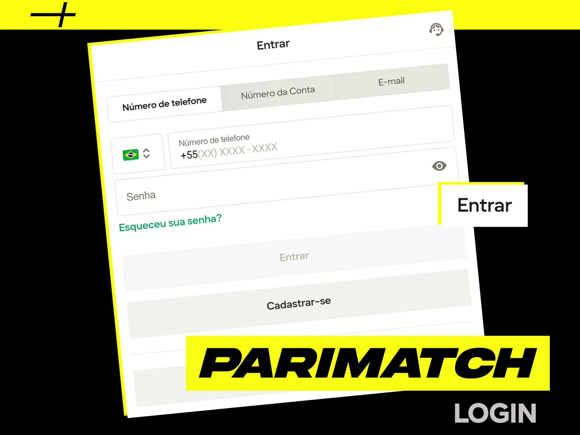 Verifique sua conta para fazer o depósito.