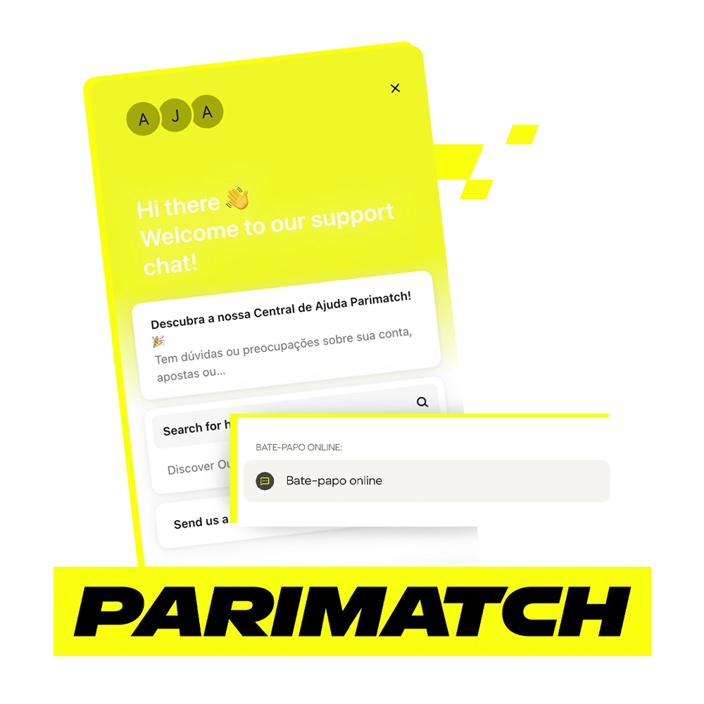 Peça ajuda ao Parimatch.