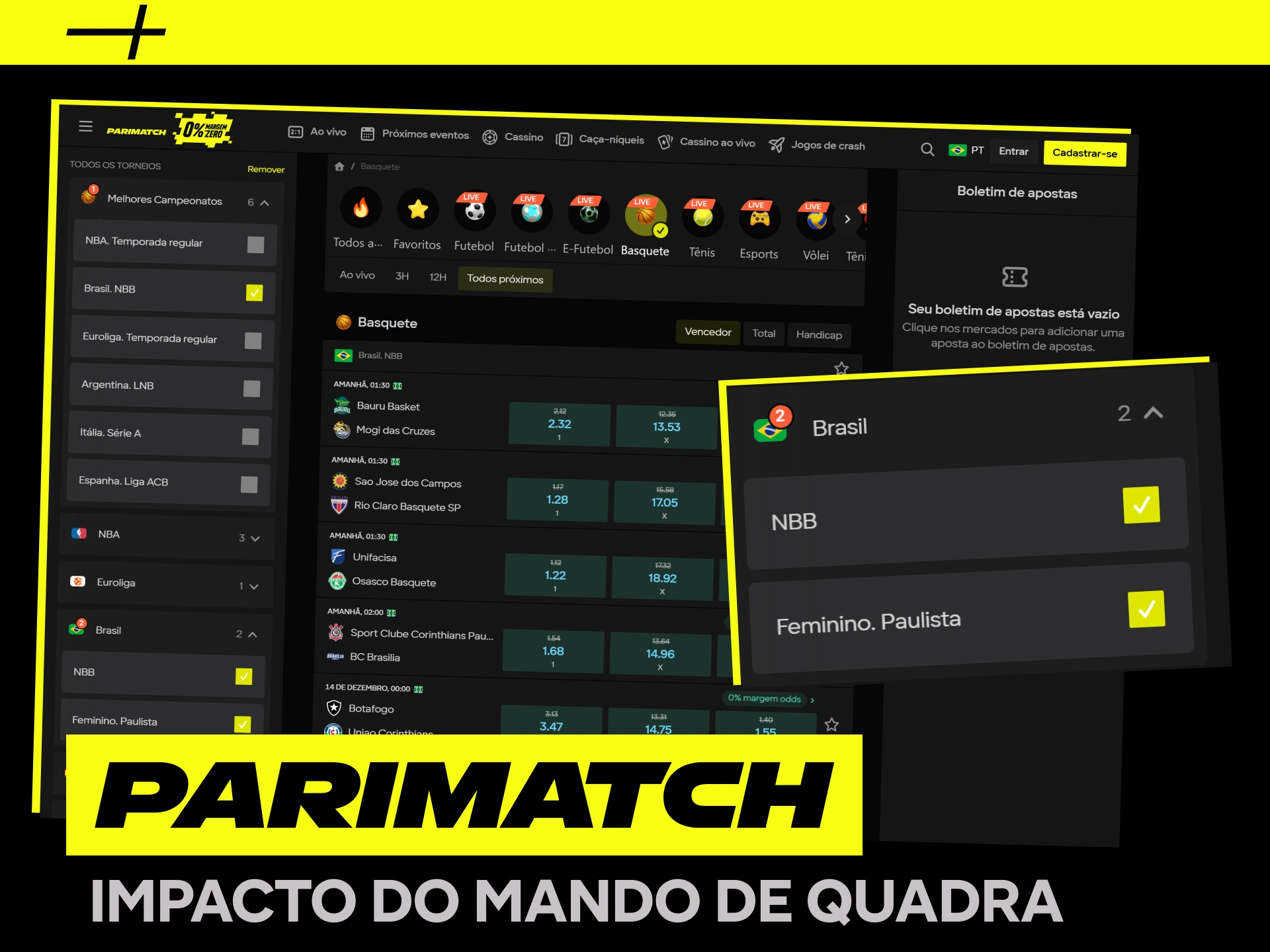 Aposte em times de basquete que jogam em casa para ganhar mais na Parimatch.