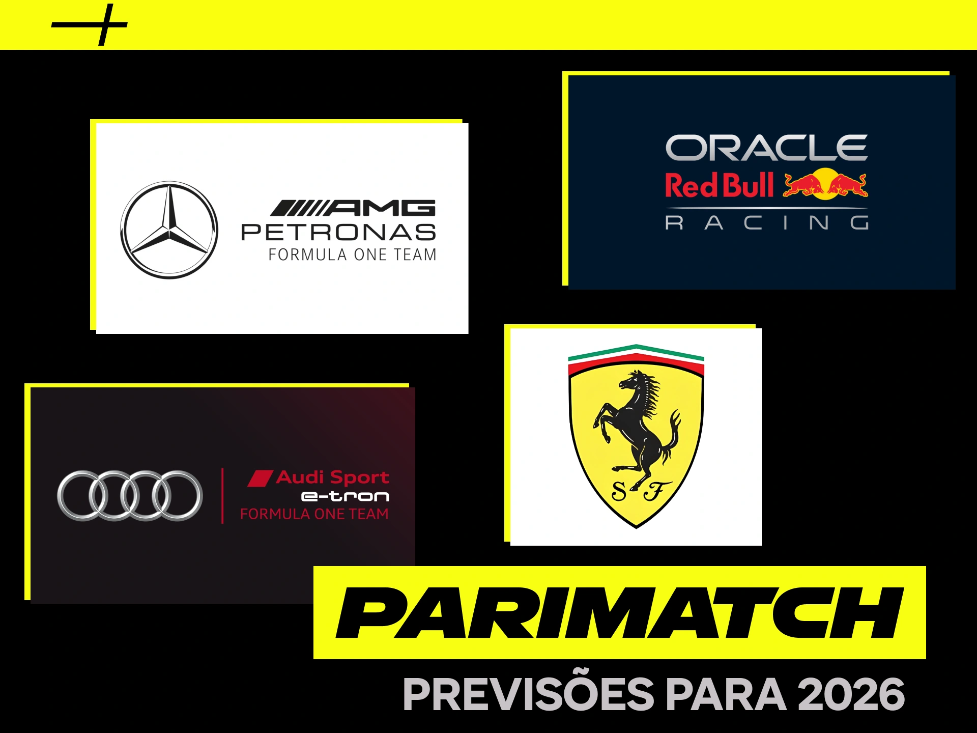 Faça suas apostas nas equipes de Fórmula 1 agora mesmo na Parimatch.