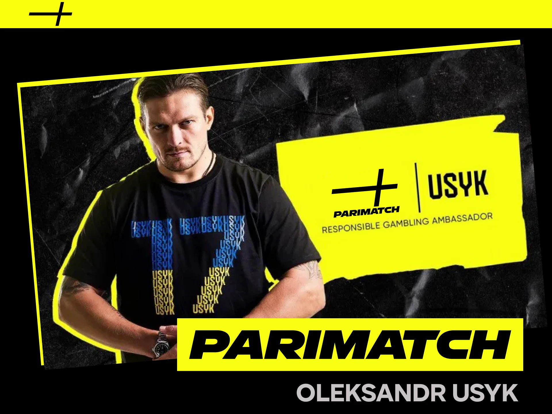 Oleksandr Usyk promove jogo responsável como embaixador oficial da Parimatch.